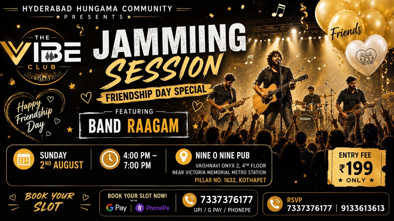 Friendship Day Jamming Session ft. Band Raagam | The Vibe Club