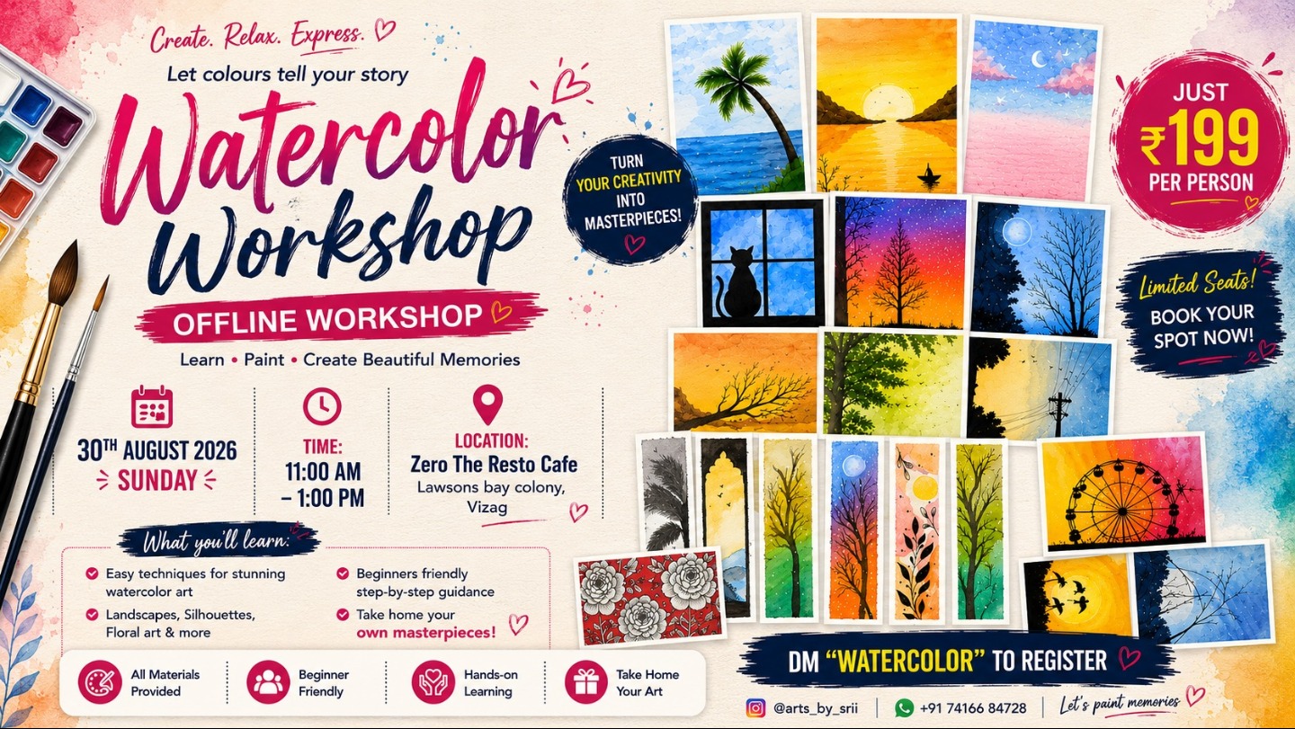 ✨ Create. Paint. Relax. – Watercolor Workshop
