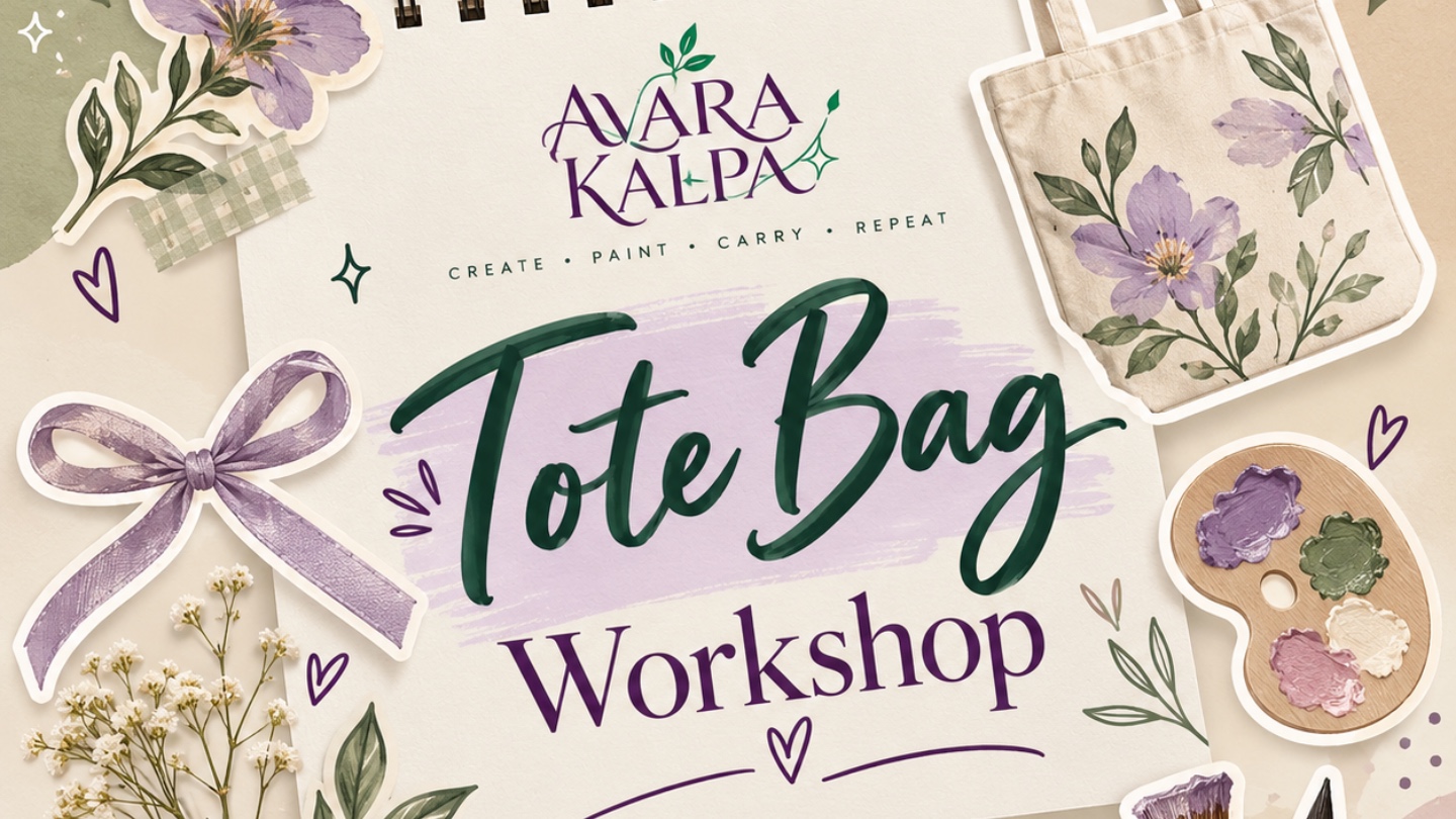 🎨✨ TOTE BAG PAINTING WORKSHOP ✨👜