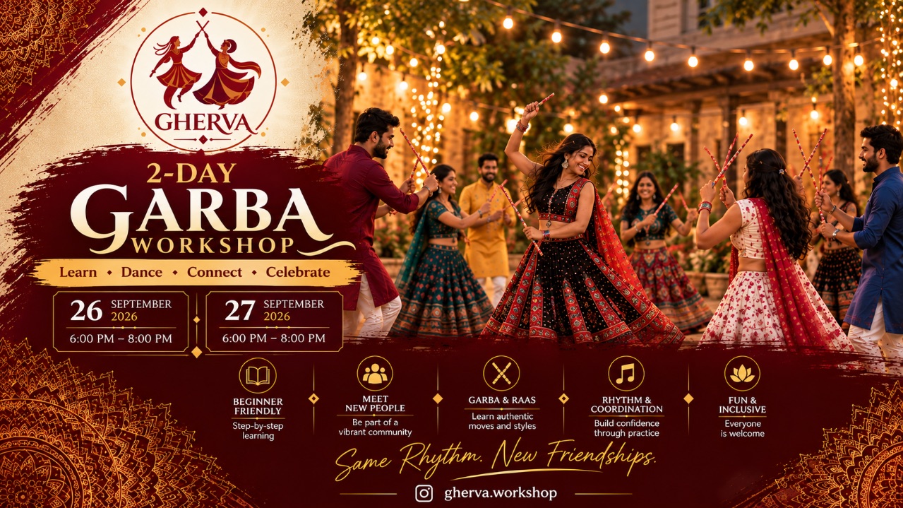 GHERVA — 2-Day Garba Workshop | Hyderabad