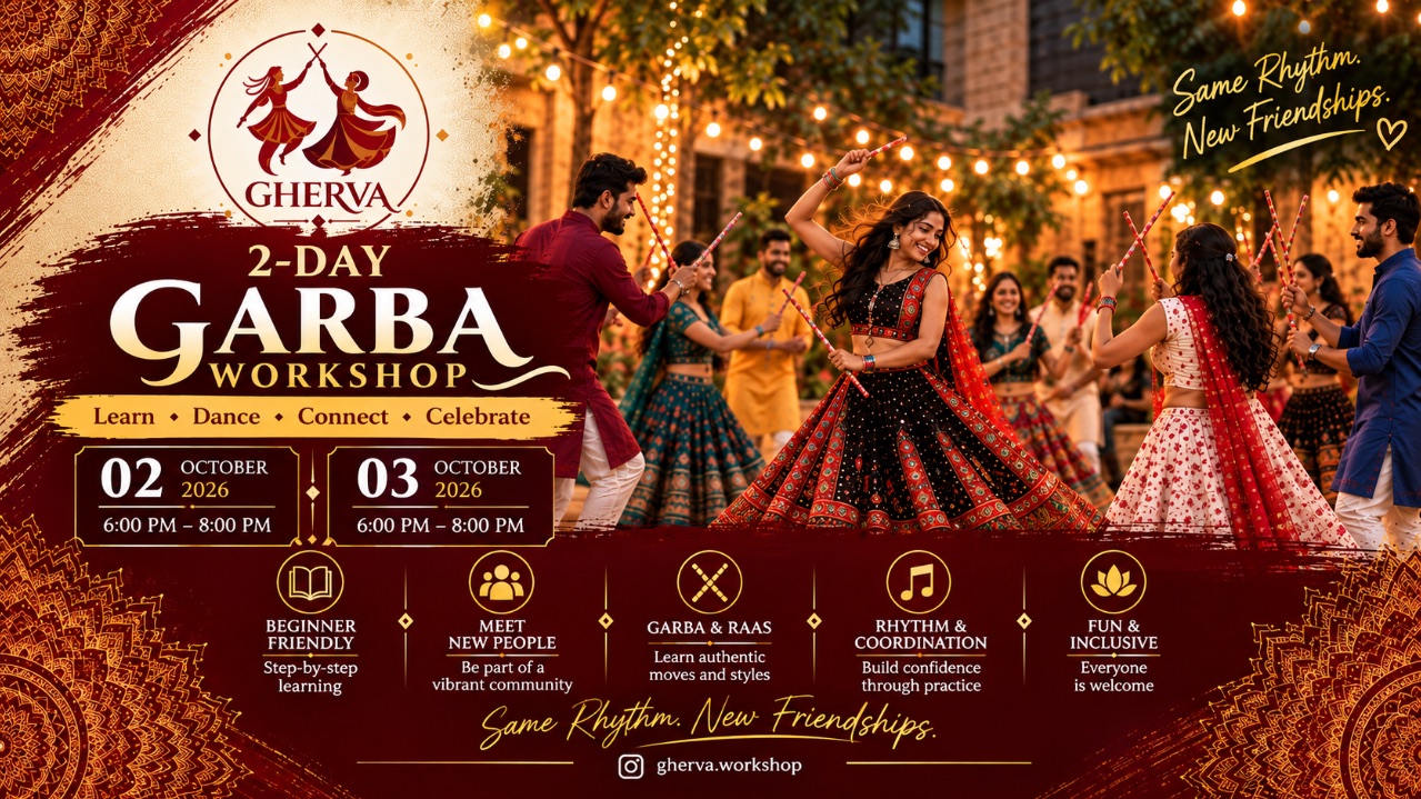GHERVA — Garba Workshop | 2nd & 3rd October | Hyderabad