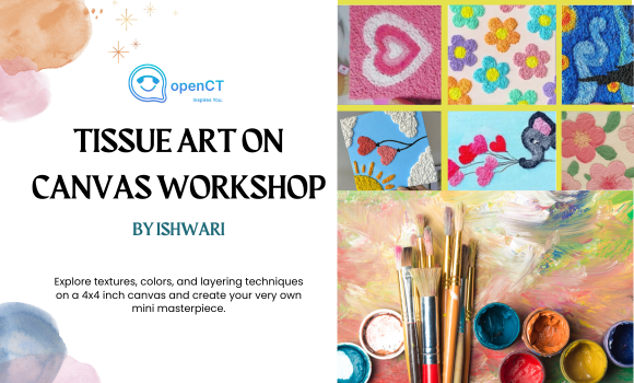 Tissue Art on canvas Workshop 2.0