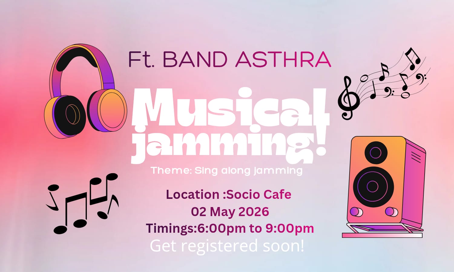 Music jamming sing along & open mic