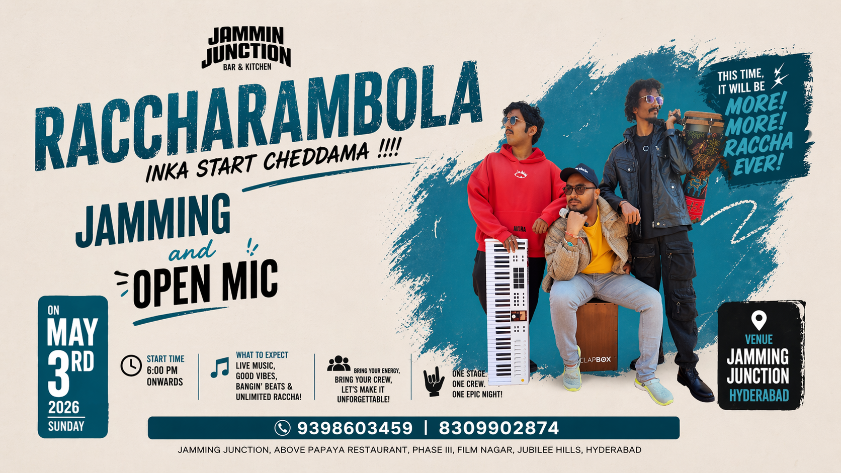 RACCHA RAMBOLA -JAMMING AND OPEN MIC NIGHT
